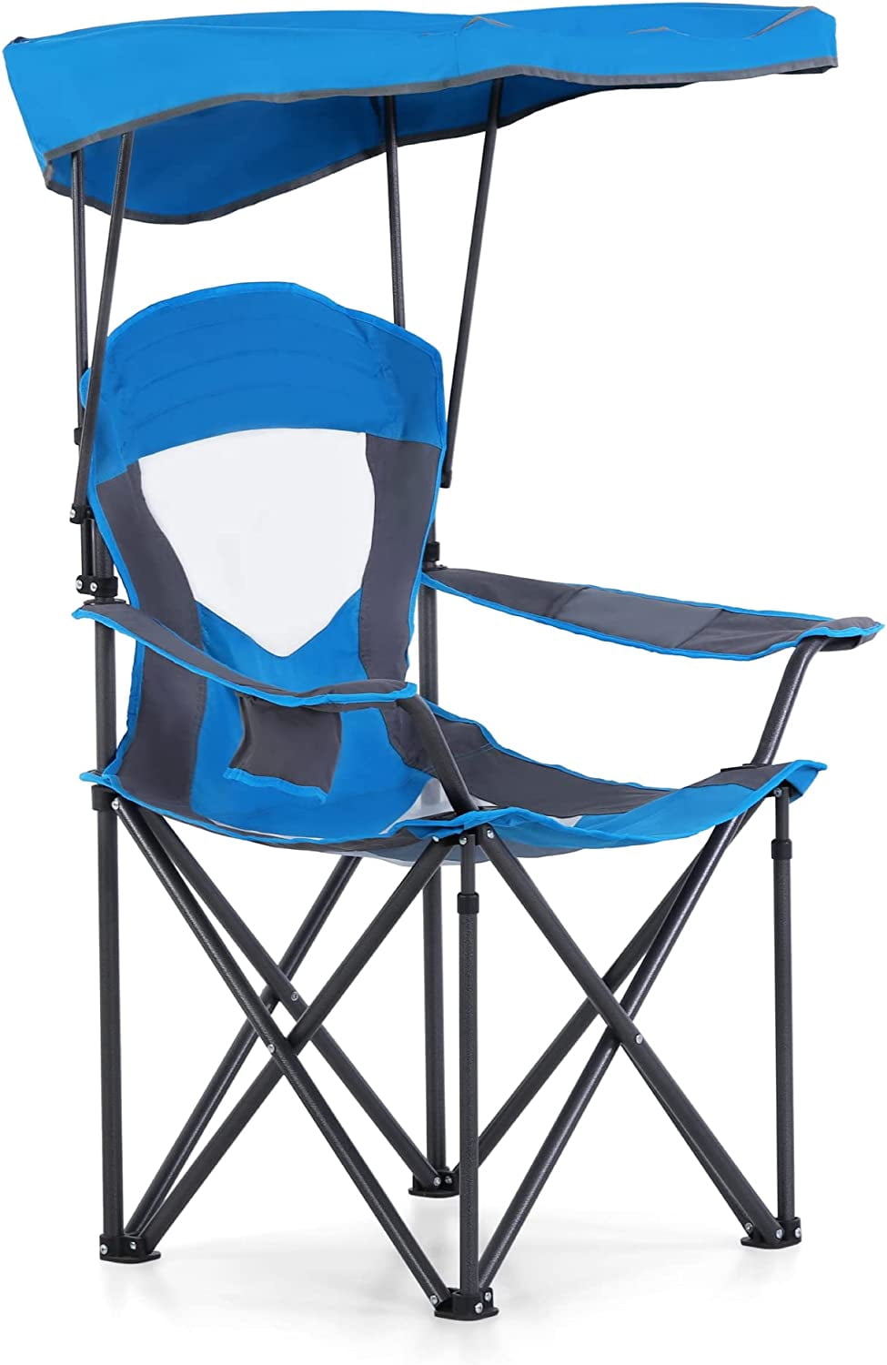ALPHA CAMP Camp Chair with Shade Canopy Folding Camping Chair with Cup ...
