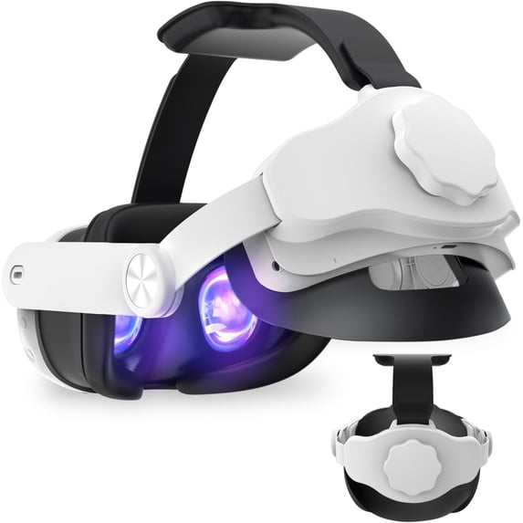 ALPHA DIGITAL Head Strap with 6000mAh Battery, for Quest 3, Extends 4Hrs, Fast Charging, Elite Strap Replacement for Enhanced Comfort, Adjustable, VR Accessories, Safety Protection