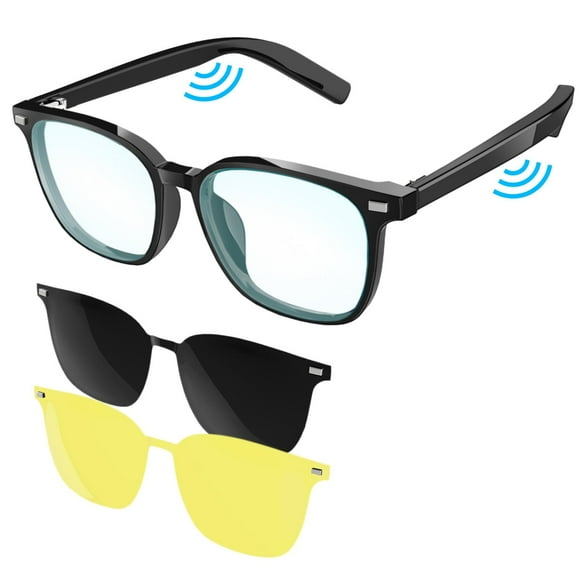 ALPHA DIGITAL Polarized Bluetooth Smart Glasses with Mic, Speakers & Voice Assistant – IP65 Waterproof, 5hr Battery