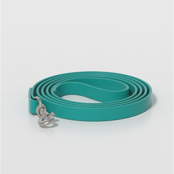 ALPHA DOG SERIES Waterproof, Honeycomb PVC Material, Heavy Duty, Tear Resistant, Bite Proof, Durable Pet Lead Leash Collar for Training, Beach, Yard, Play, Camping - Medium (Blue)