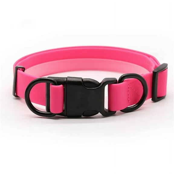 ALPHA DOG SERIES Waterproof, PVC Pet Collar, Durable, Heavy Duty, Odor Proof, Tear Resistant, Bite Proof, Easy to Clean, Soft, Comfortable, Adjustable, for Pets, Dogs, Cats - (Small)