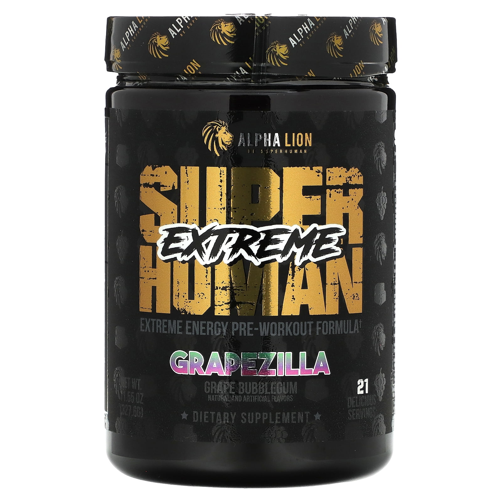 ALPHA LION Superhuman Extreme Pre Workout Powder, Beta Alanine, L