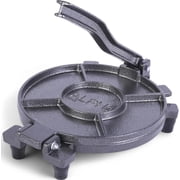 ALPHA LIVING Tortilla Press   10 Inch Cast Iron Quesadilla Maker   Heavy Duty Empanada Maker Press   Cast Iron Tortilla Maker for Kitchen, Home