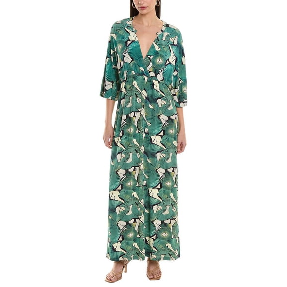 ALPHA STUDIO womens  Maxi Dress, 38, Green