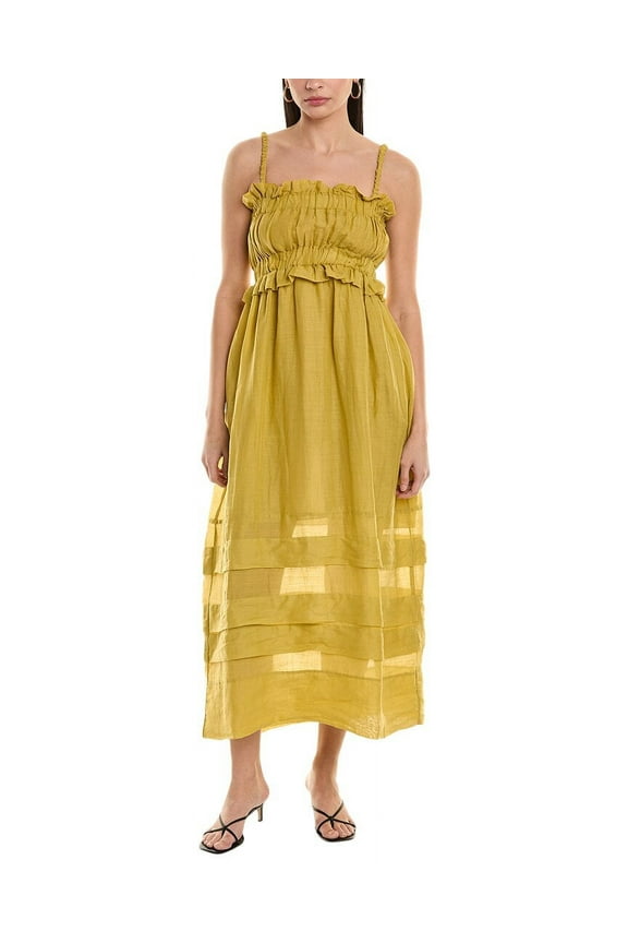 womens Tank Dress, 44, Yellow