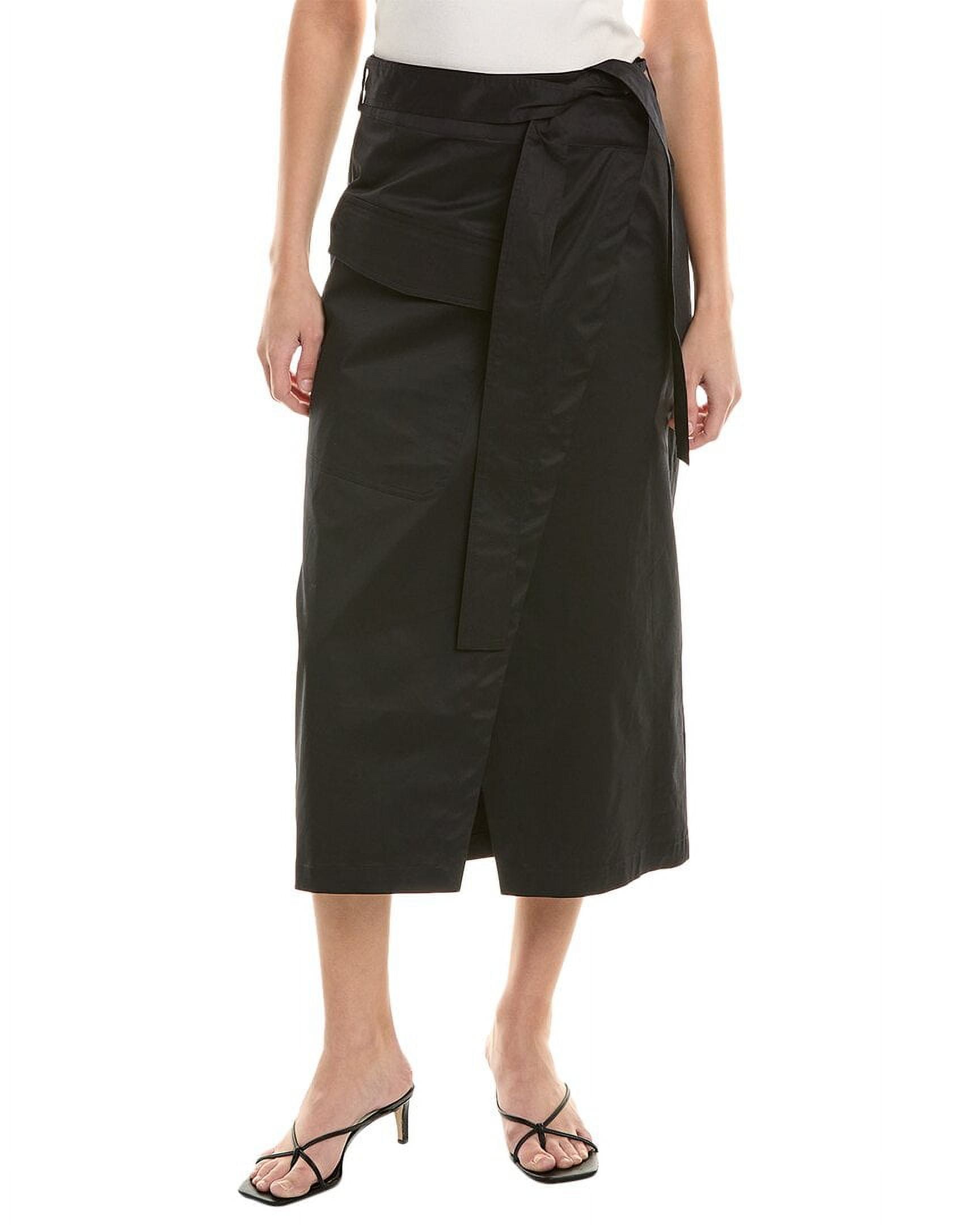 ALPHA STUDIO womens Wrap Skirt, 44, Black — free download