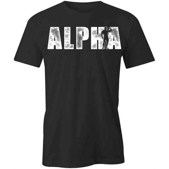 ALPHA T-Shirt | Motivational Workout Black Tee Gift