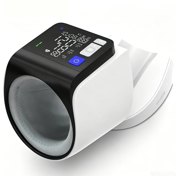 Alphamed Upper Arm Blood Pressure Monitor, Automatic Digital BP Machine, No Arm Wrap Design, Large LED Display, One-Button Use for Home & Seniors