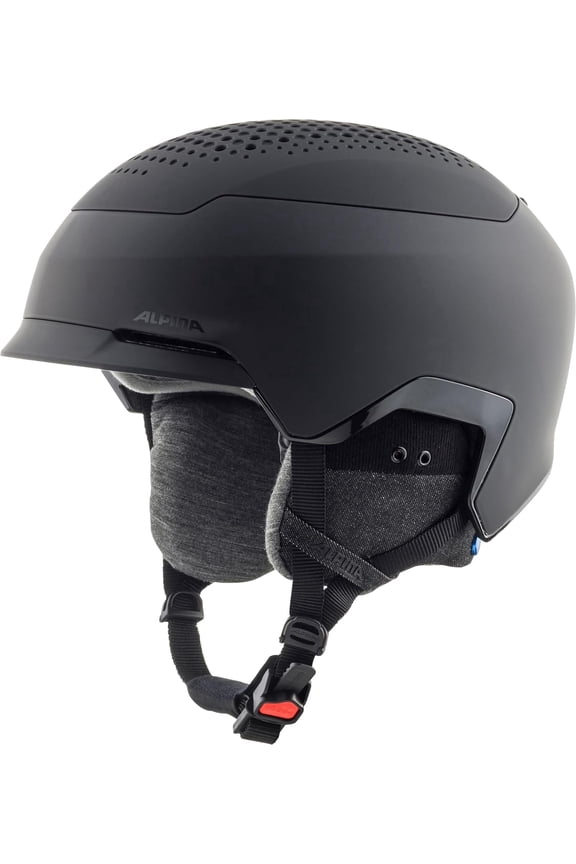 Banff MIPS, Freeride Ski and Snowboard Helmet, Closable Ventilation with Premium lavalan Sheep Wool Lining, Black Matte, Size Small
