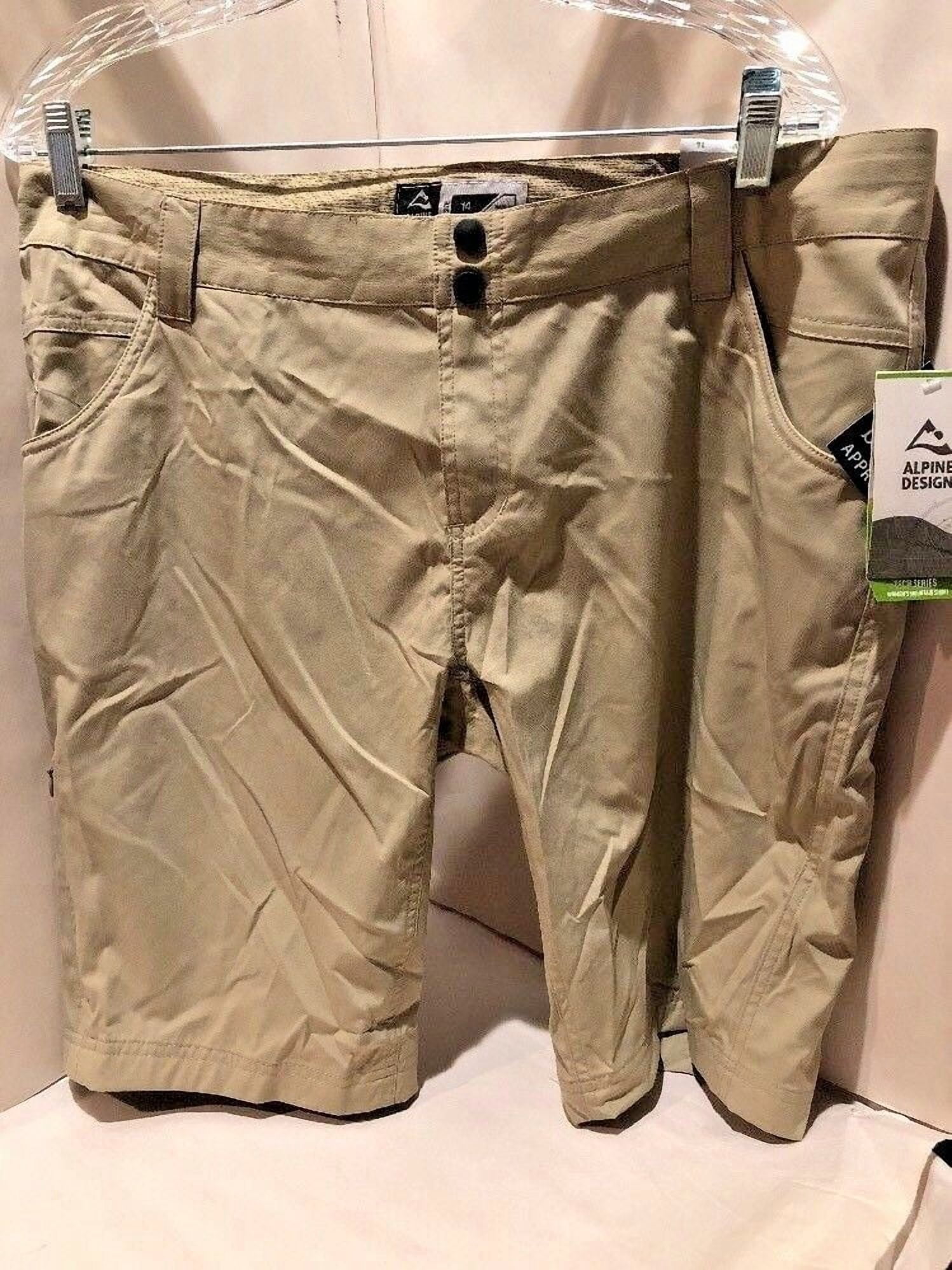 ALPINE DESIGN Chinchilla TECH STRAIGHT FIT Outdoor Shorts STRETCH Sz 14 ...