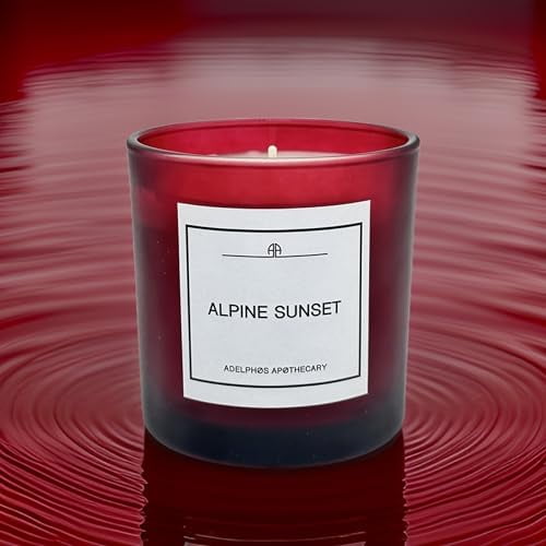 ALPINE SUNSET - Scented Candle, Soy Candles for Home Scented, 9 oz ...