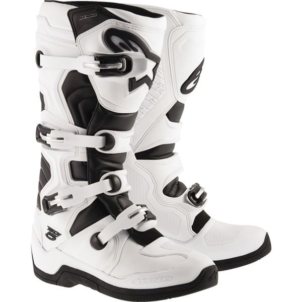 Alpinestars Tech 5 Microfiber Offroad Boot White/Black 7 - Walmart.com