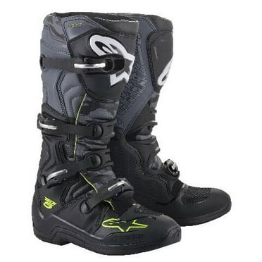 Alpinestars Tech 5 Camo Mens MX Offroad Boots Black/Yellow 10 USA