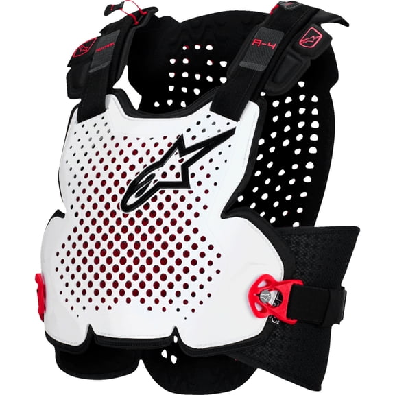 ALPINESTARS A-4 Plasma Roost Guard - Black/Red/White - XL/2XL 6500526-132-XLX