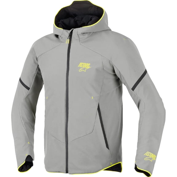 ALPINESTARS Aeroshell Waterproof Jacket - Mid Gray/Yellow Fluo - XL 3200226-9116-XL
