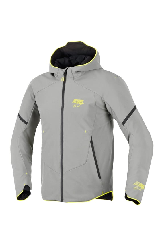 ALPINESTARS Aeroshell Waterproof Jacket - Mid Gray/Yellow Fluo - XL 3200226-9116-XL