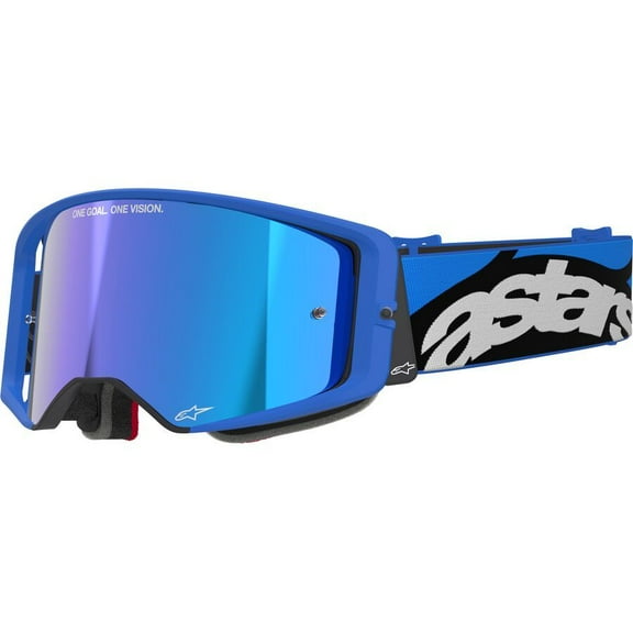 ALPINESTARS GOGGLES Supertech Goggle - Stream - Blue - Blue Mirror 5100625-7271