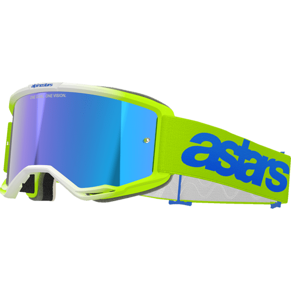 ALPINESTARS GOGGLES Vision 5 Goggle - Blaze - Yellow/Blue - Blue Mirror Lens 5102125-5007