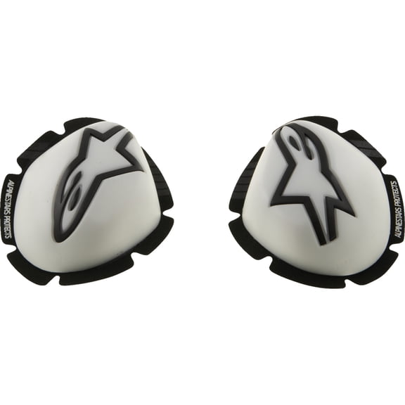ALPINESTARS GP Tech Knee Sliders - White/Black 6400126-21
