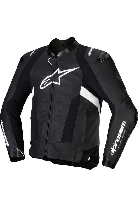 ALPINESTARS Missile v3 Leather Jacket - Black/White - US 46 / EU 56 3100125-12-56