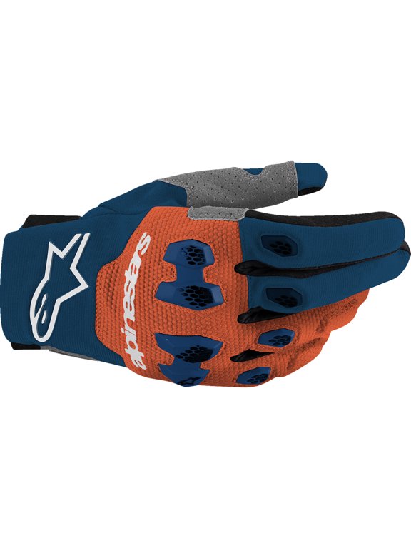 ALPINESTARS Pro-Dura Gloves - Navy/Hot Orange/White - Large 3560425-7162-L