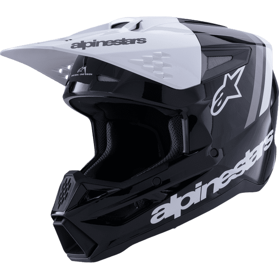ALPINESTARS SM3 Helmet - Radium - Gloss Black/White/Gray - 2XL 8300826-1546-XXL