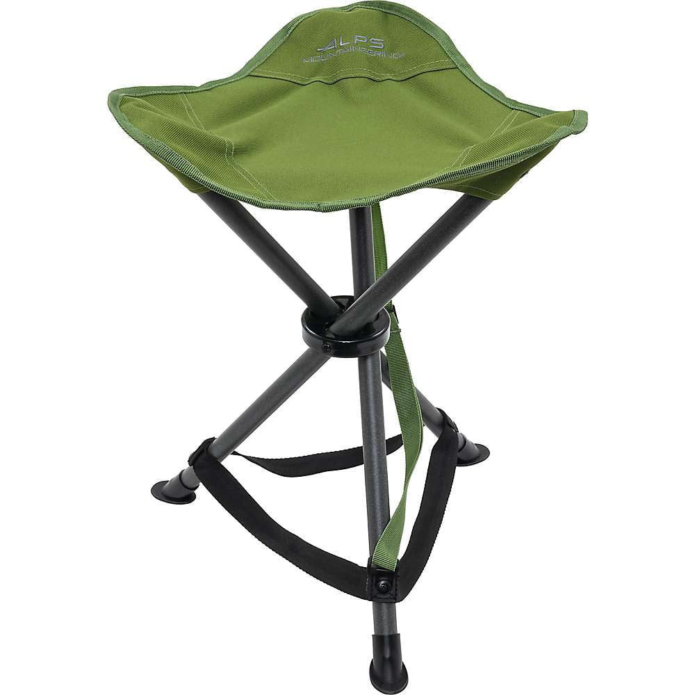 Cactus Green Powder-Coated Steel Tri-Leg Stool