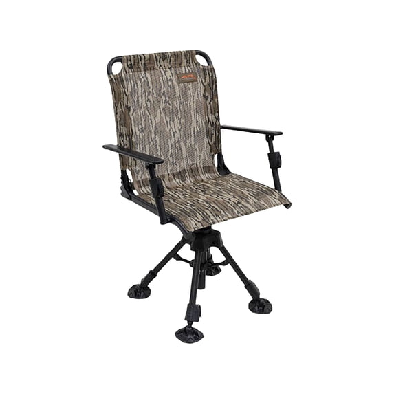 ALPS OutdoorZ Knockout Swivel Hunting Blind Chair Mossy Oak Bottomland