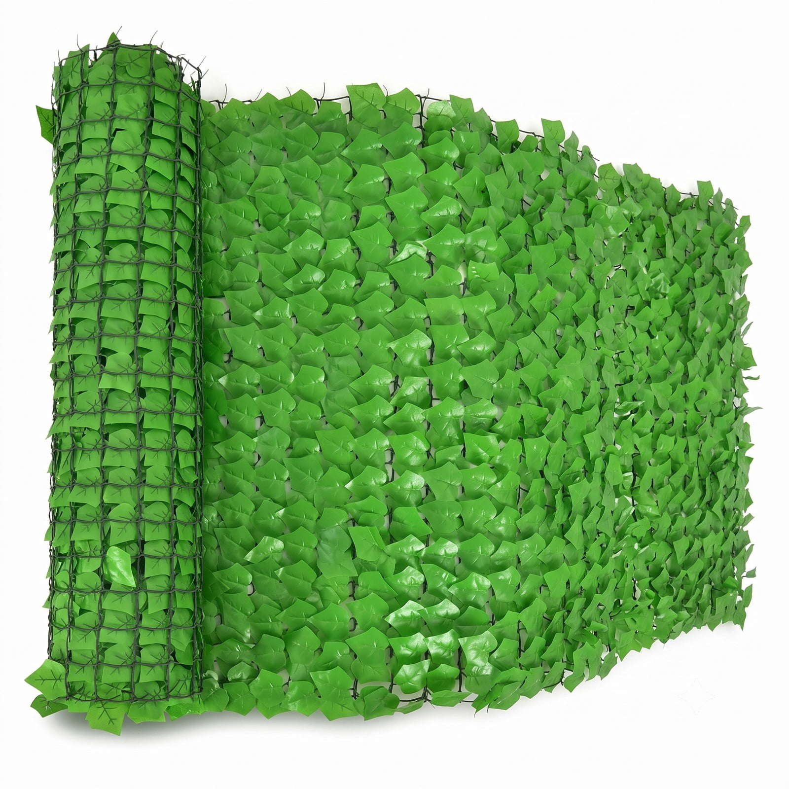 ALPULON 118 x 39 Inch Artificial Ivy Privacy Fence Faux Hedge Greenery Panel for Garden Backyard Balcony Wall Outdoor Screen Decor, Light Green