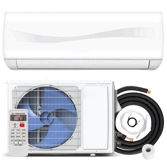 ALPULON 12000 BTU Ductless Mini Split Air Conditioner & Heater, 20 SEER2 Heat Pump, 115V Wall Mounted AC Unit