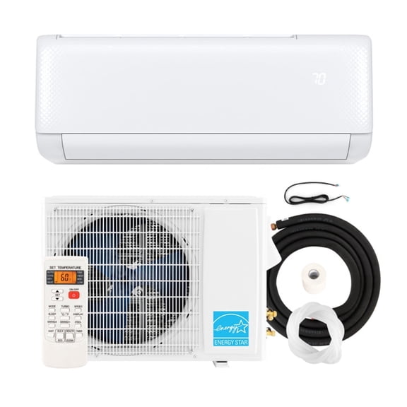 ALPULON 18000 BTU Ductless Mini Split Air Conditioner & Heater, Inverter Heat Pump, Wall Mounted AC Unit with Remote Control
