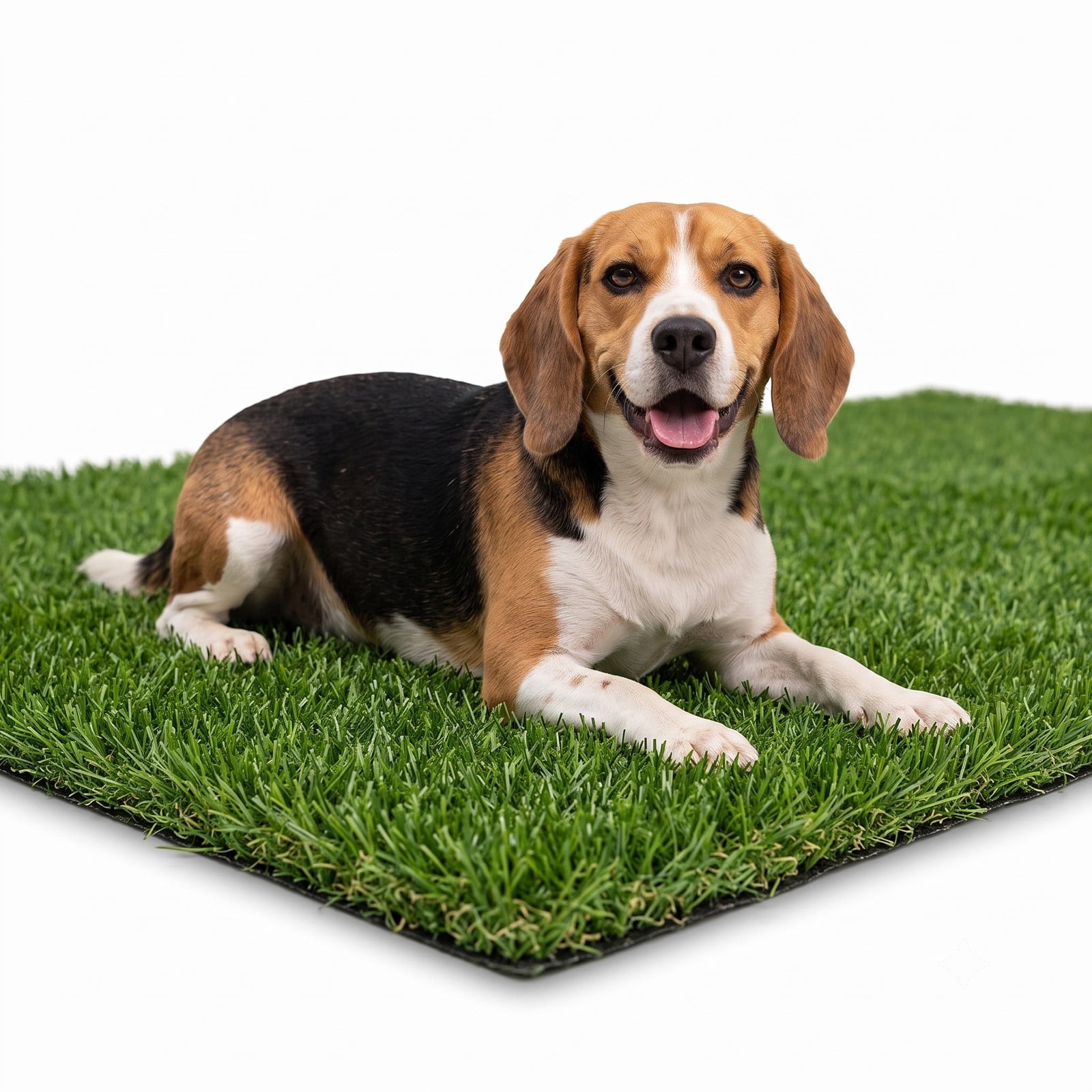 ALPULON 4 x 6 FT Artificial Grass Turf Mat, Indoor Outdoor Synthetic Turf Rug with Drainage Holes, Realistic Pet-Friendly Fake Grass Lawn Carpet for Patio, Green