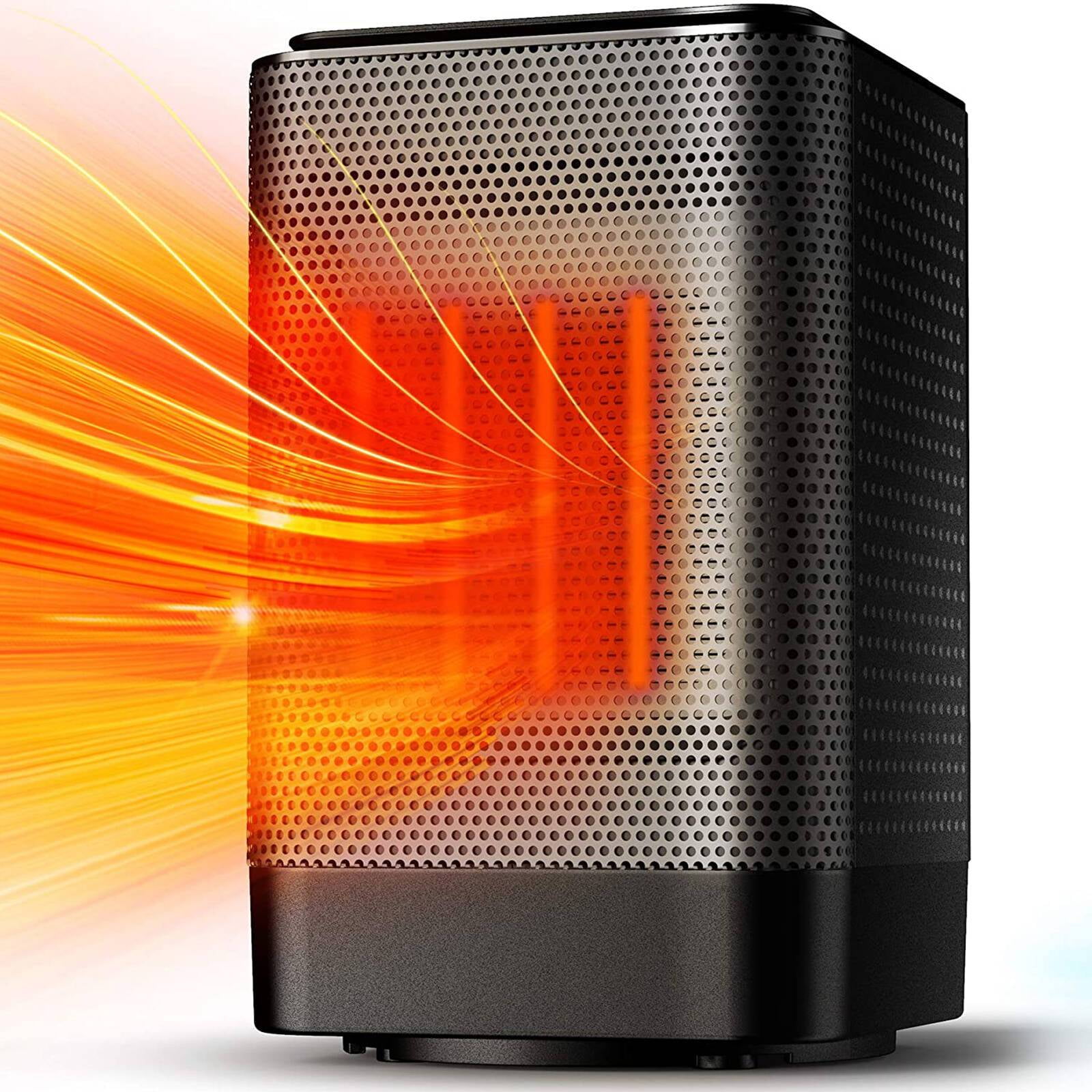ALRCOKET Portable Space Heater, 950W Small Compact Heater for Indoor Use, Office,Desk,Bedroom with Adjustable Thermostat,Black - Walmart.com