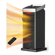 ALROCKET 1500W Ceramic Heater 90 Oscillating with Thermostat and Remote Control
