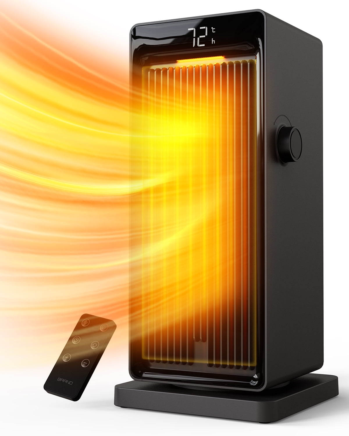 ALROCKET 1500W Tower Space Heater with Oscillation ECO thermostat for Indoor Bedroom Office Use