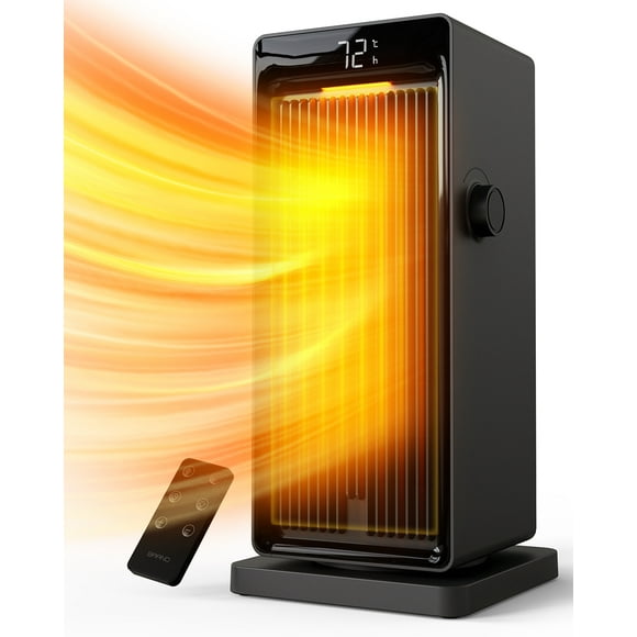 ALROCKET 1500W Tower Space Heater with Oscillation ECO thermostat for Indoor Bedroom Office Use