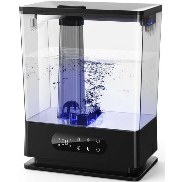 ALROCKET 6.5L Large Humidifiers Top Fill Cool Mist Humidifier for for Bedroom, Home, and Large Room Black