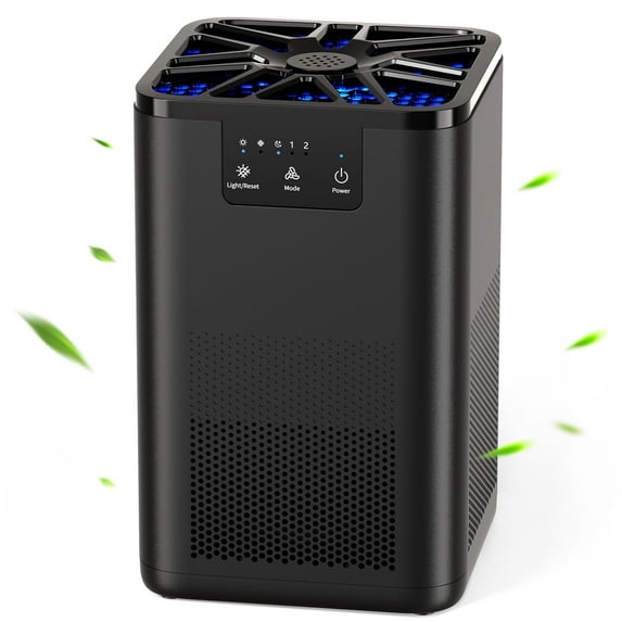 ALROCKET Air Purifier, HEPA Air Filter for Bedroom, Remove 99.9% Smoke Dust for 300 SQ.ft,Black