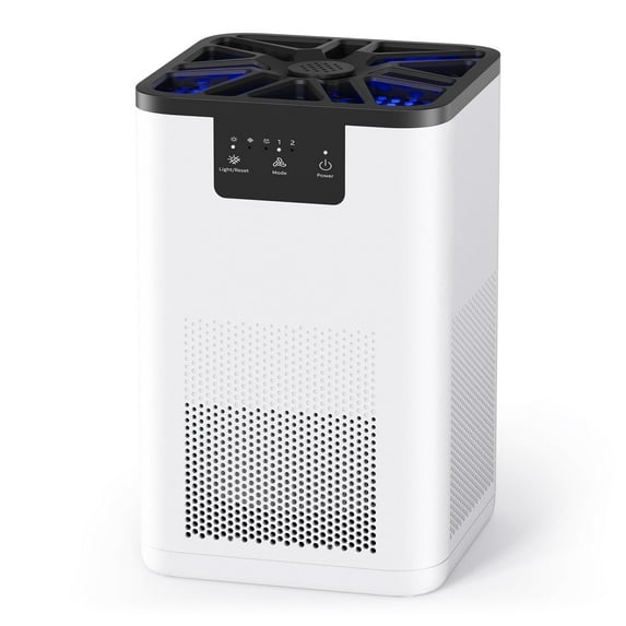 ALROCKET Air Purifier, HEPA Air Filter for Bedroom, Remove 99.9% Smoke Dust for 300 SQ.ft,White
