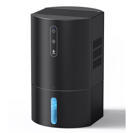 ALROCKET Dehumidifier for Bathroom,35OZ Water Tank with Auto Defrost,320 sq.ft,LED Light,Black