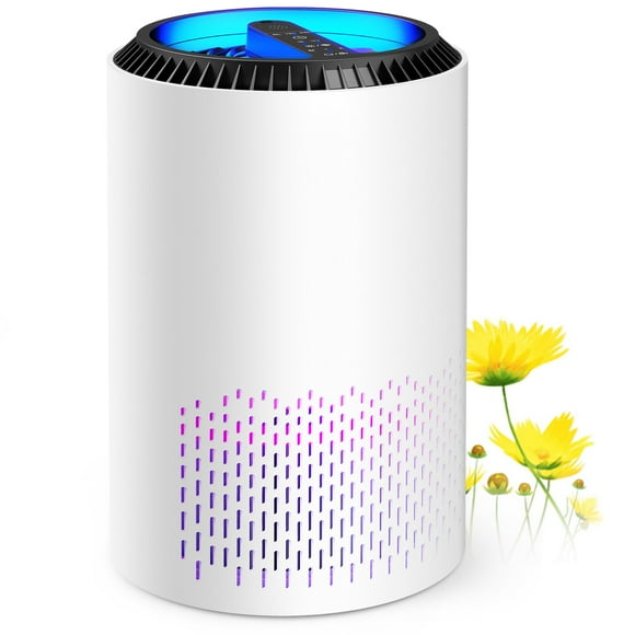 ALROCKET HEPA Air Purifier with Light Extra Large Room (350 Sq. Ft), White