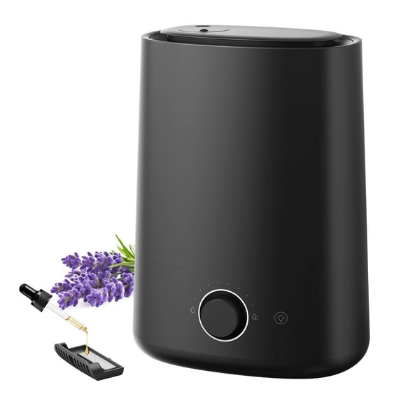 ALROCKET Humidifier for Bedroom,5L Cool Mist Top-Fill Humidifier for Large Room, Baby Nursery, Plants,48H Runtime,28 dB Quiet,Oil Diffuser