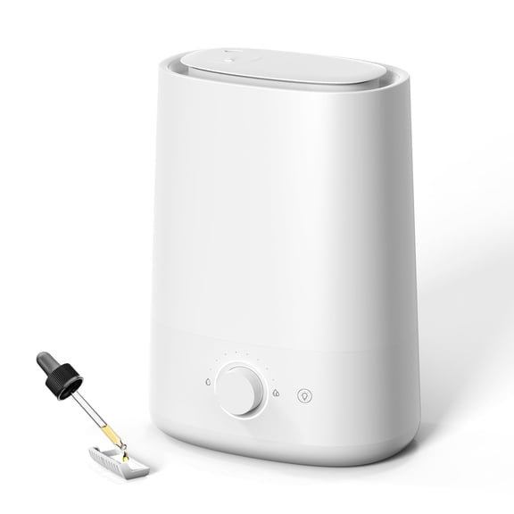 ALROCKET 5L Humidifiers for Bedroom, Cool Mist Humidfiers for Home Large Room,50H Runtime Ultrasonic Humidifier,Baby and Plant,White