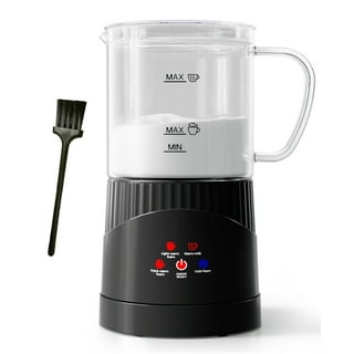  Powerlix Automatic Milk Frother, 4 in 1 Electric Milk Frother  and Steamer, Hot and Cold Milk Steamer Foam Maker and Milk Warmer for  Cappuccinos, Lattes, Macchiato, Hot Chocolate, 400W, Black: Home