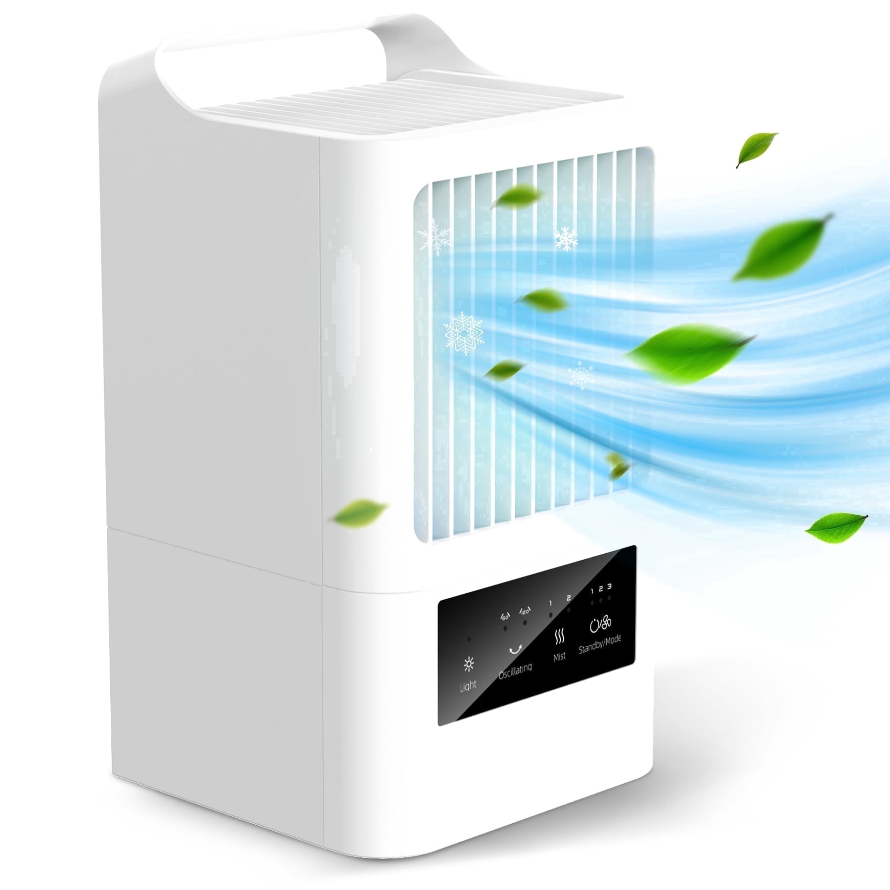 ALROCKET Portable Air Conditioners, Evaporative Air Cooler with 120°Oscillating Mist Humidifier, Portable AC Unit for Bedroom Office Dorm