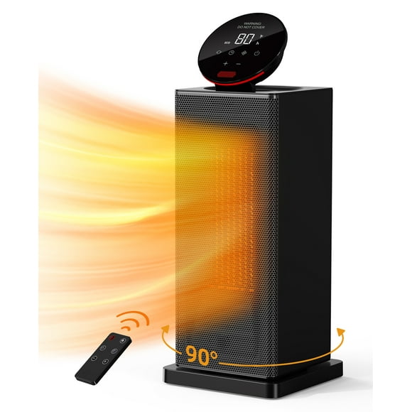 ALROCKET Space Heater Indoor,90°Oscillating Electric Tower Heaters with Remote,ECO Modes, Timer, 320 sq.ft