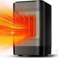thumbnail image 1 of ALROCKET Space Heaters, 950W/600W Portable Electric Heater for Indoor Use,70° Oscillation,Black, 1 of 8