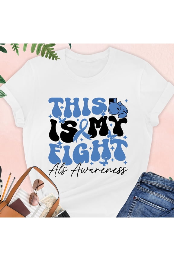 ALS Awareness Shirt ALS Fight Shirt ALS Family Support Tee Amyotrophic Lateral Sclerosis A