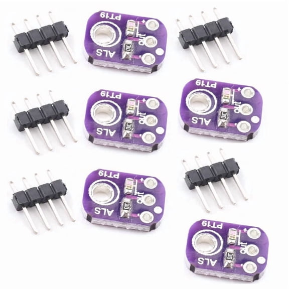 ALS-PT19 Analog Light Sensor Module High Dynamic Range Light Sensor Breakout Board 2.5V-5.5V Light UV Sensor Module 5PCS