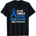 thumbnail image 1 of ALS Support Blue Ribbon May Awareness Month T-Shirt, 1 of 4